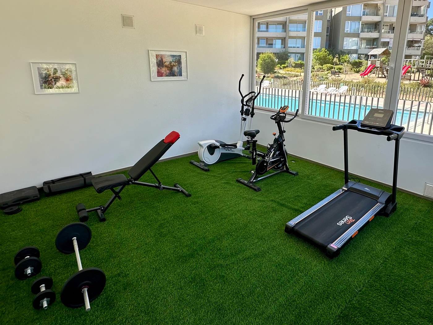 Gimnasio equipado